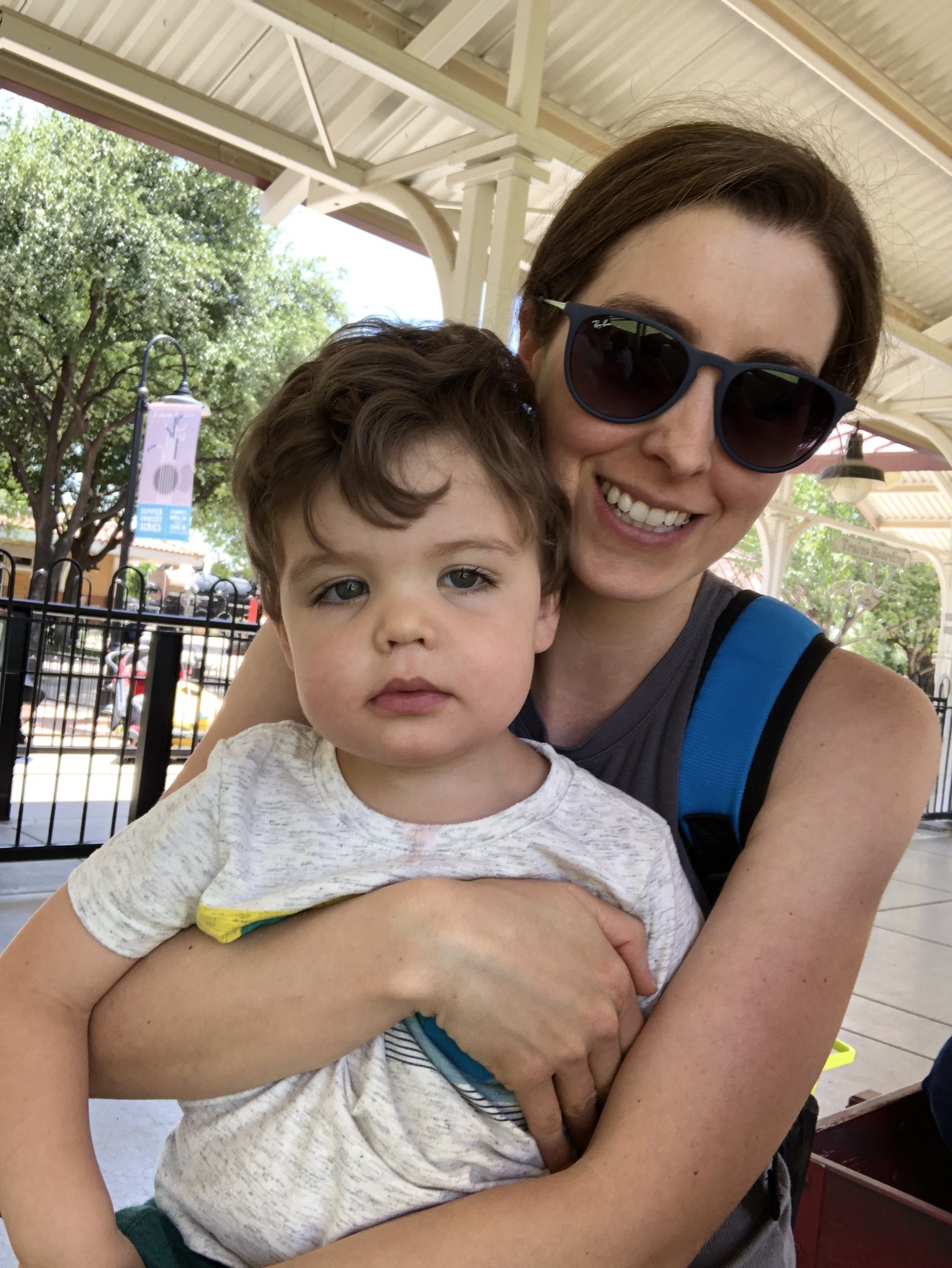 Sooooo excited for the train ride at the McCormick Ranch Railroad Park.
