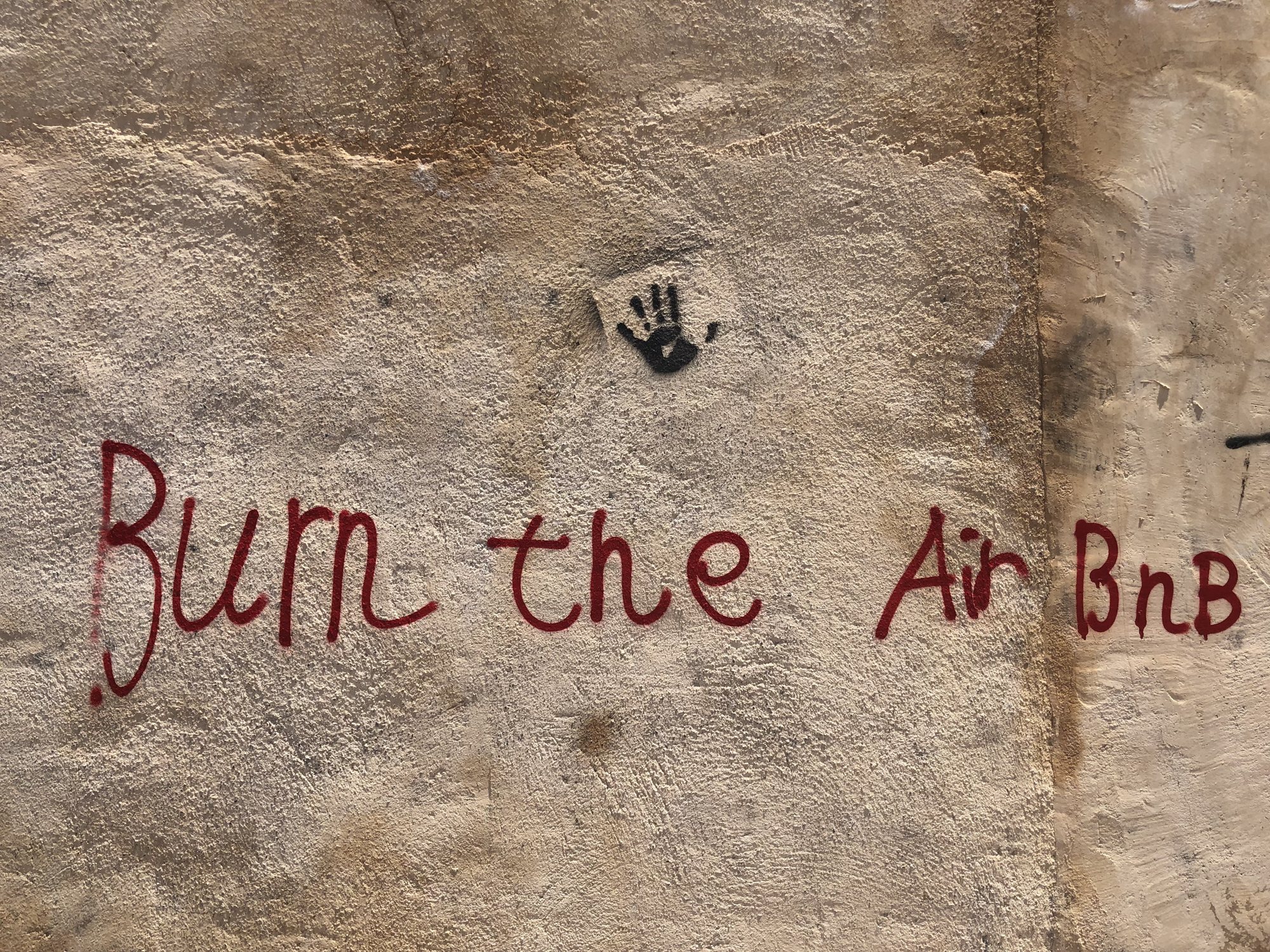 Someone is not a fan of AirBnB.