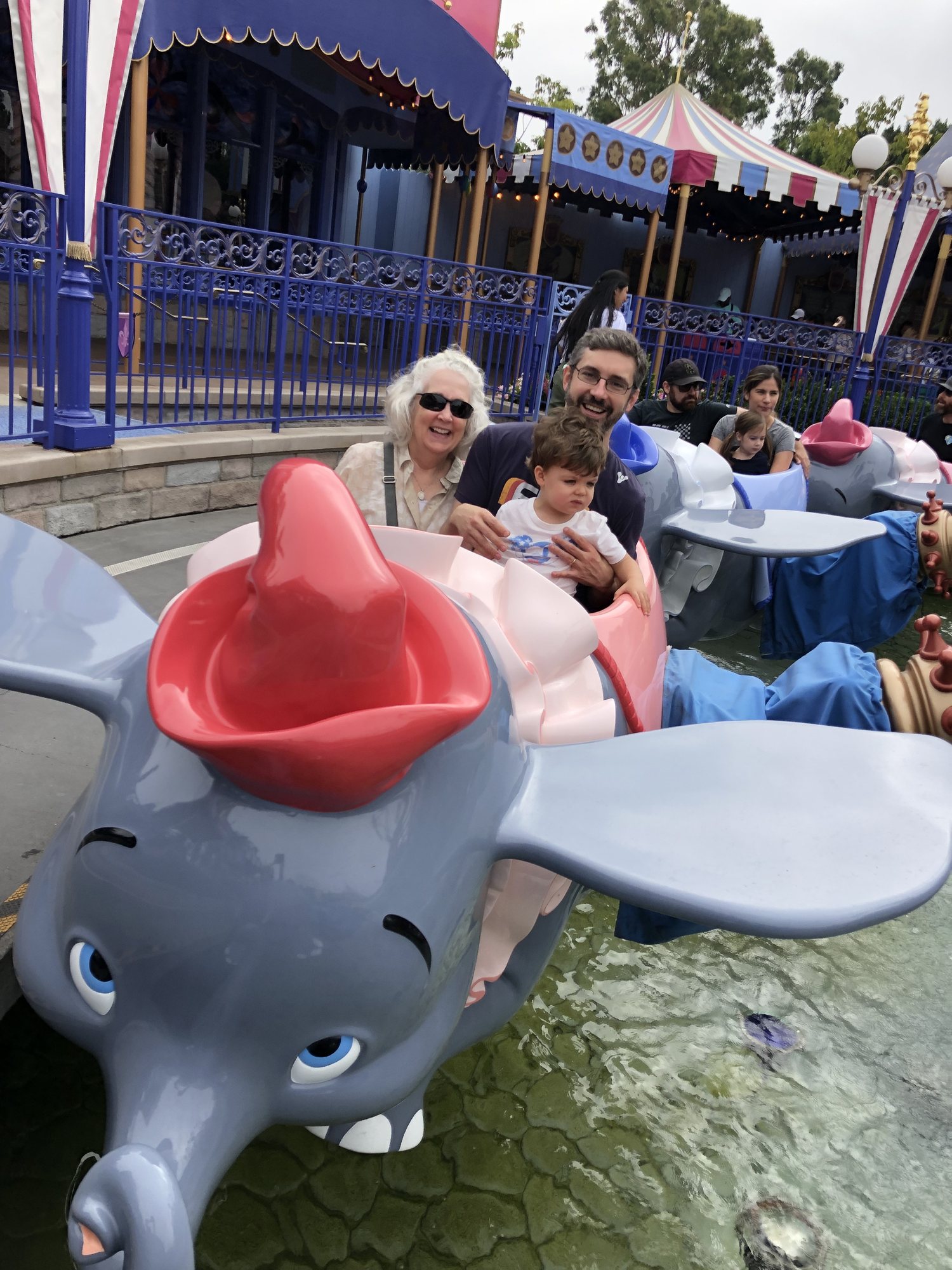 First ride on Dumbo!