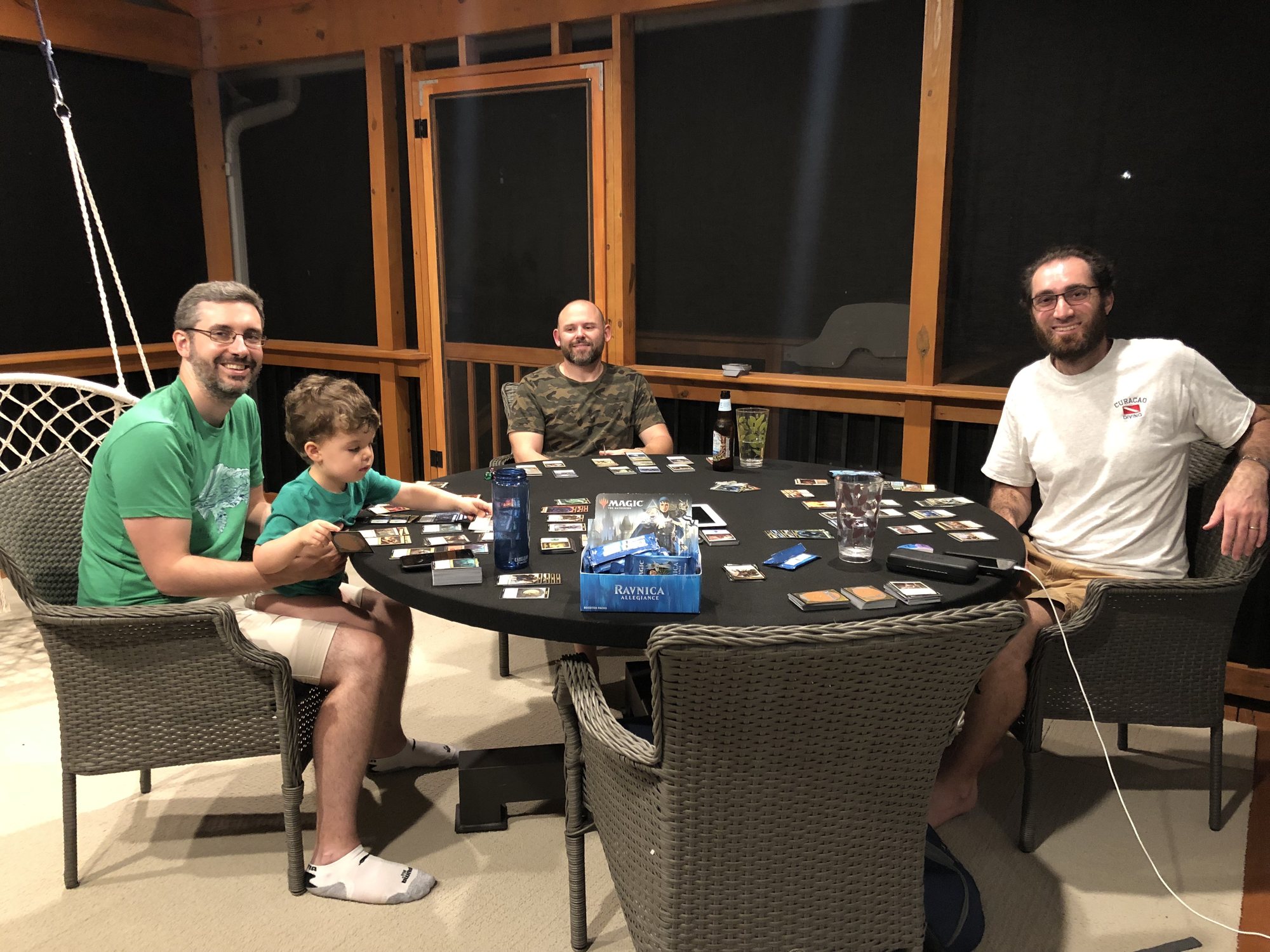 Ben learning Magic with the professionals.