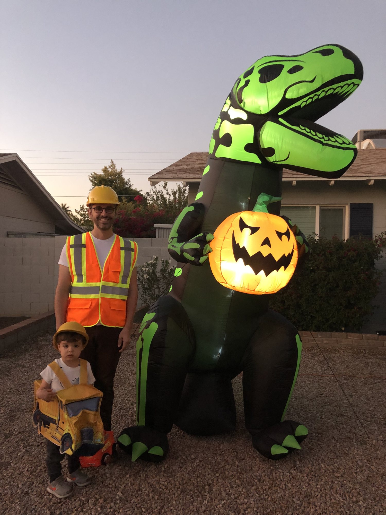 This was Ben's favorite Halloween decoration. RAWR!