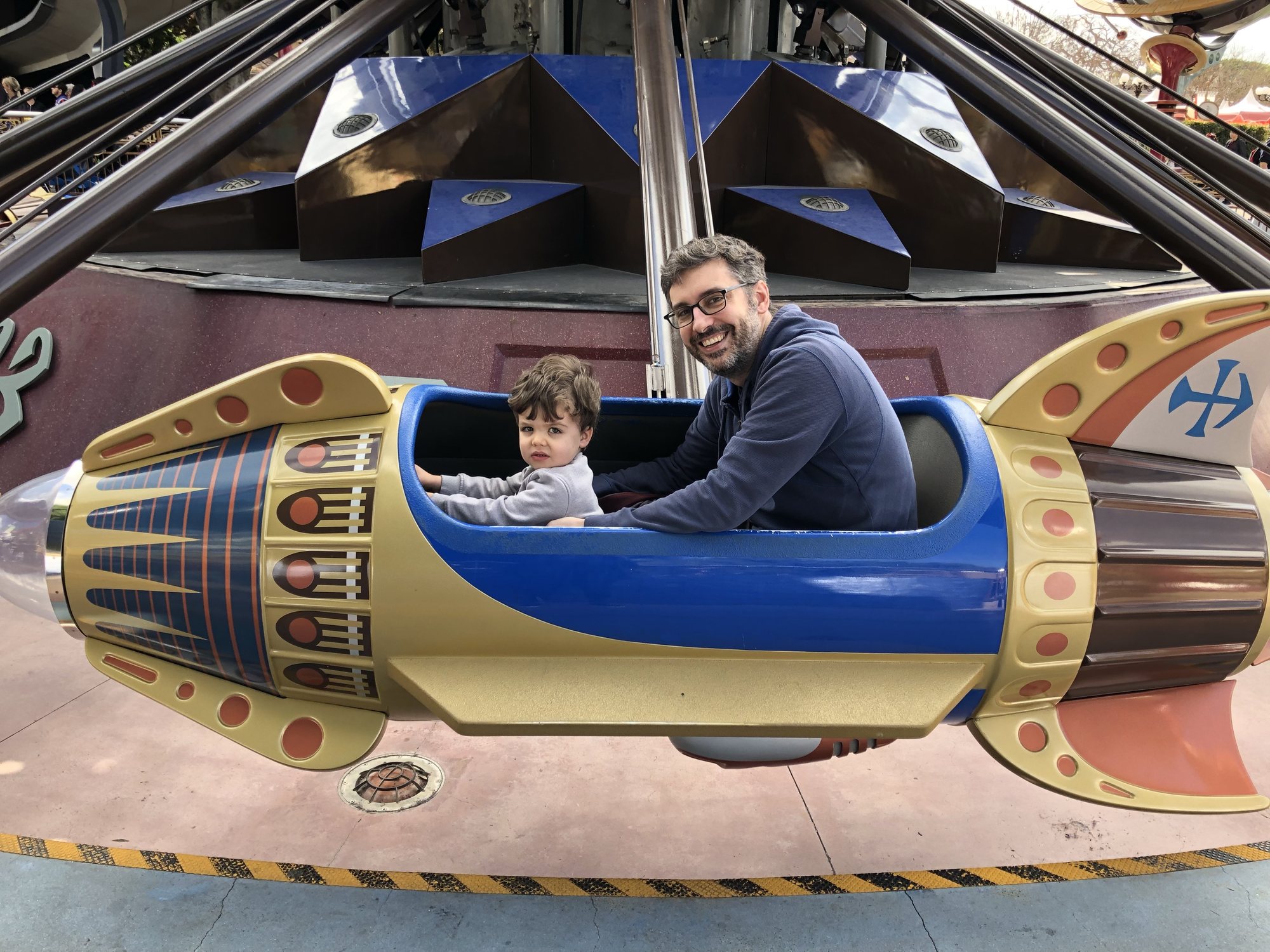 Piloting a rocket. Ben told me they touched Jupiter!
