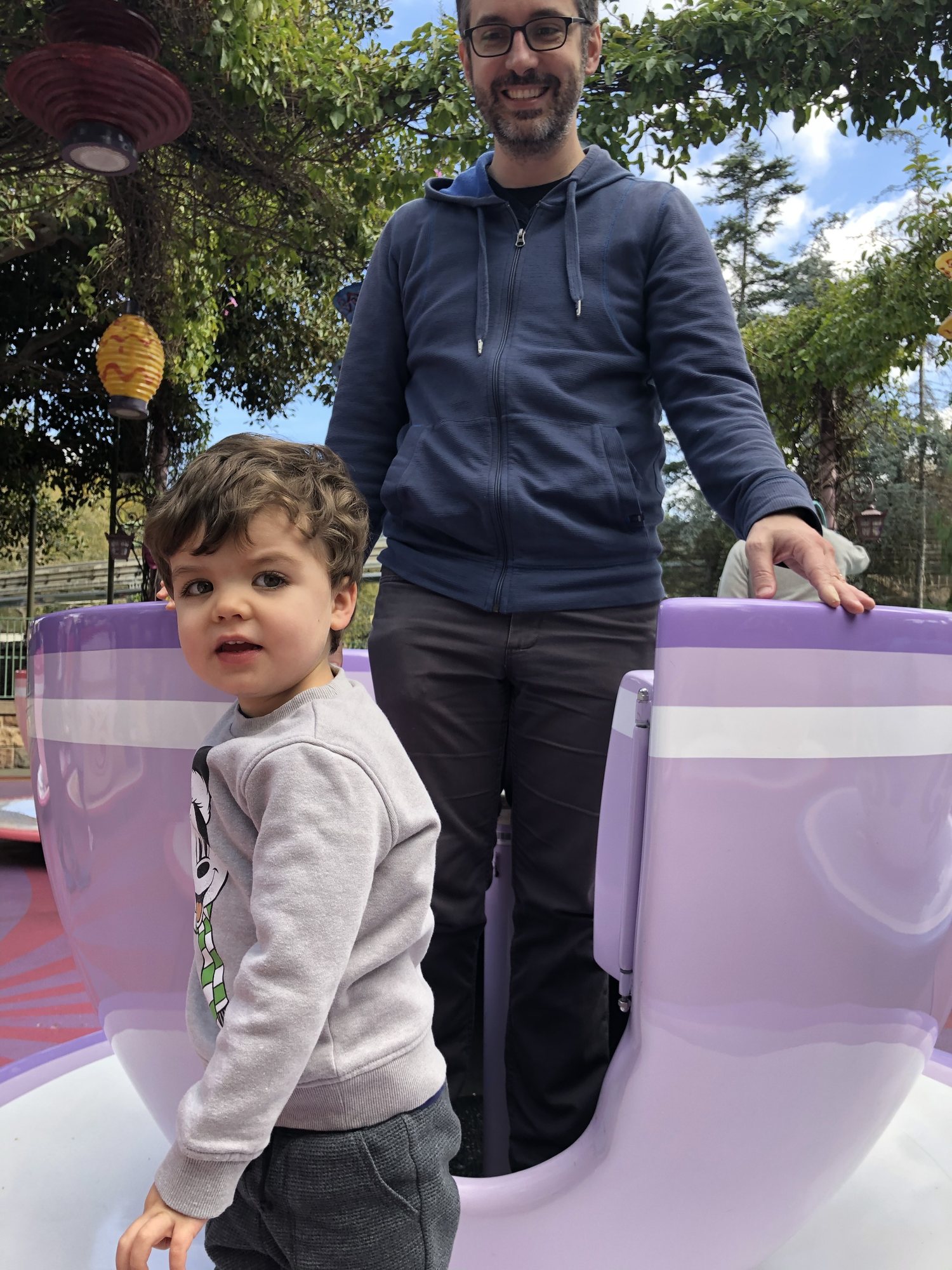 He wanted the purple tea cup!