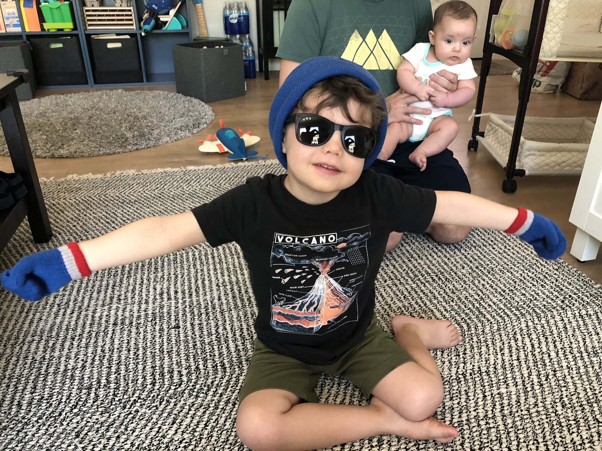 Ben's coolness has already exceeded that of his parents combined. Also, he's ALREADY asking to see snow!
