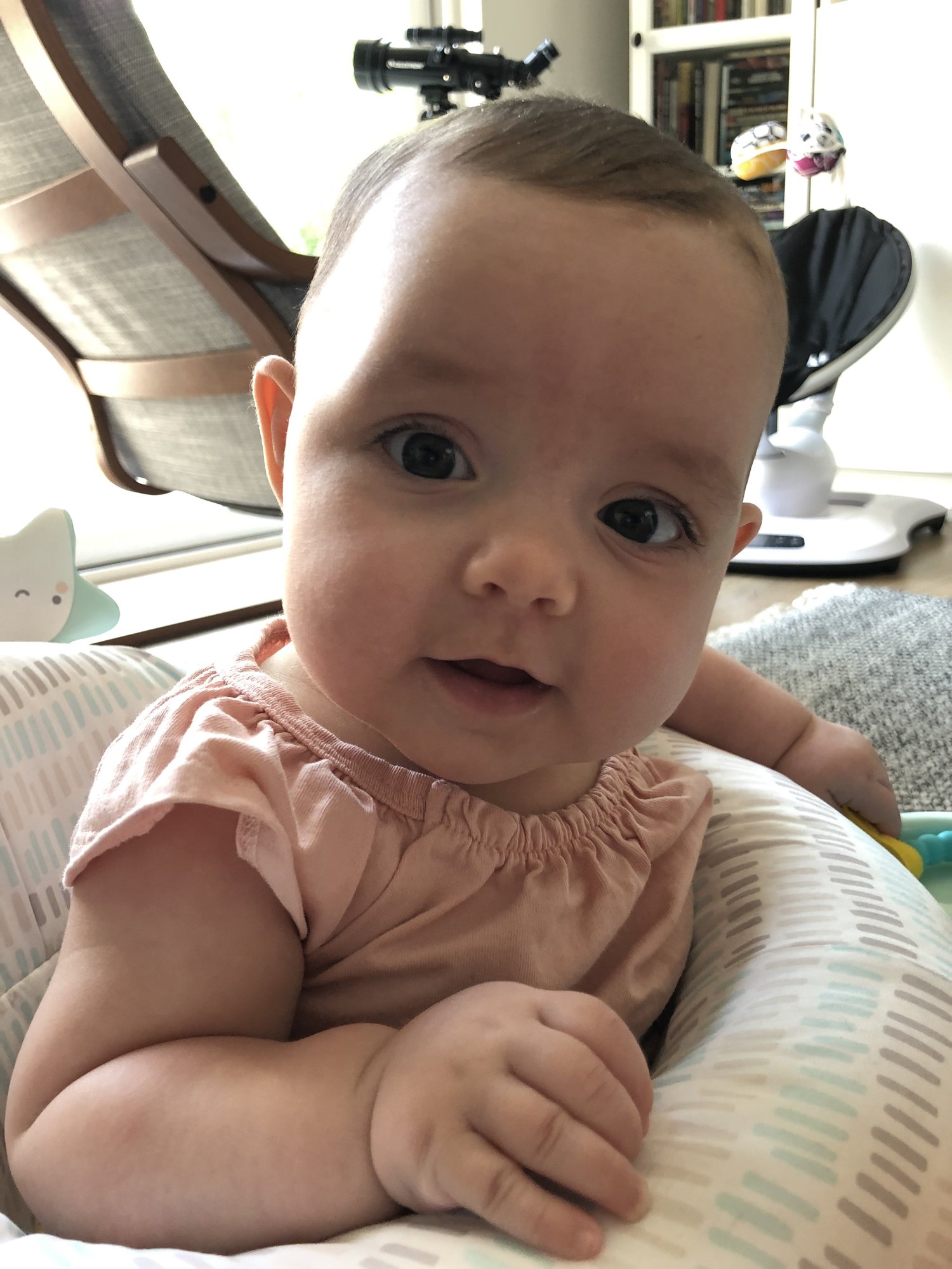 This is another of Nora during "dress week" (the week when I decided Nora should wear all her dresses at least once before she outgrows them).