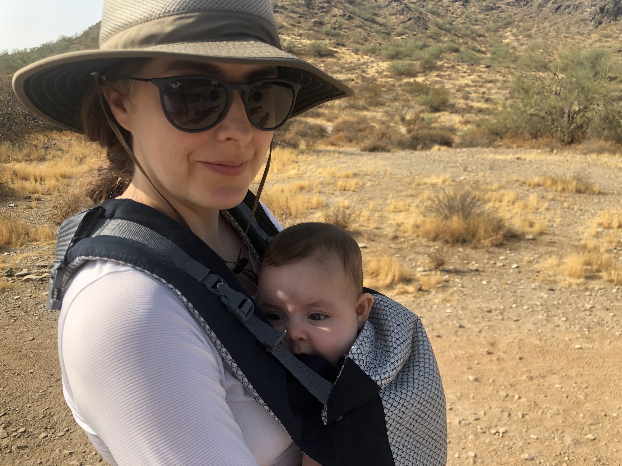 Nori's first hike! North Mountain in Phoenix.