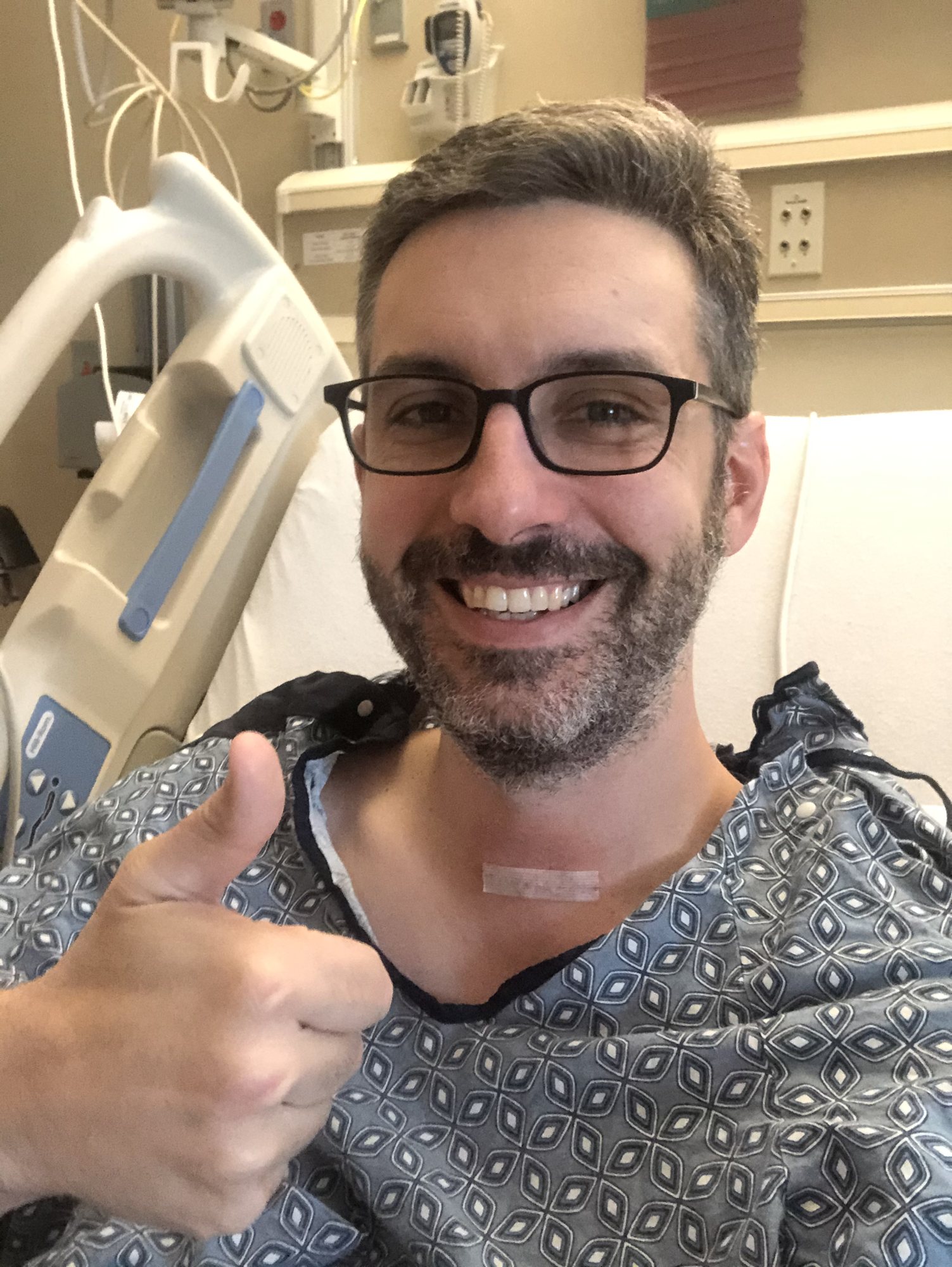 Craig post-surgery. It went great!