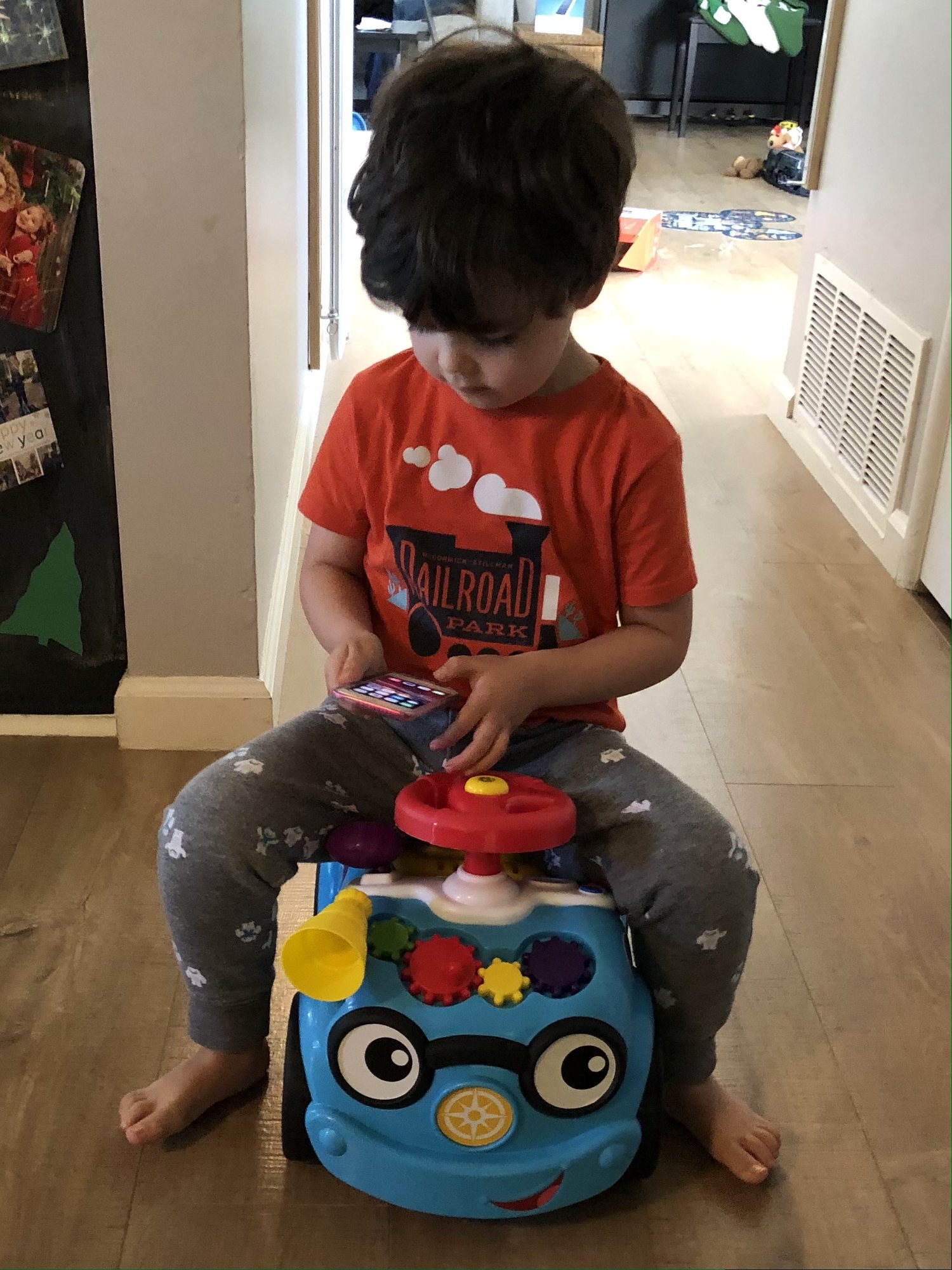 Already texting and driving. Tsk tsk...