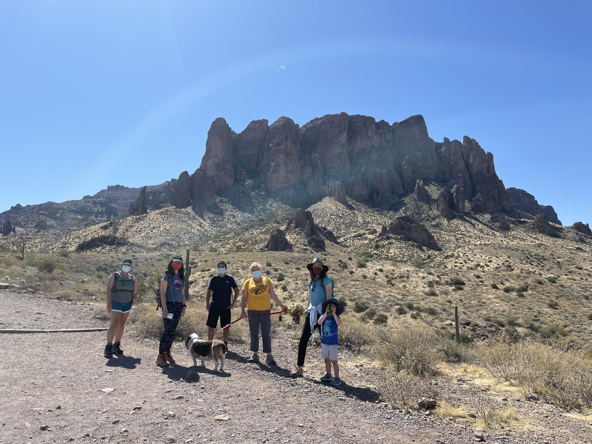 Superstition Mountains hike with colleagues!