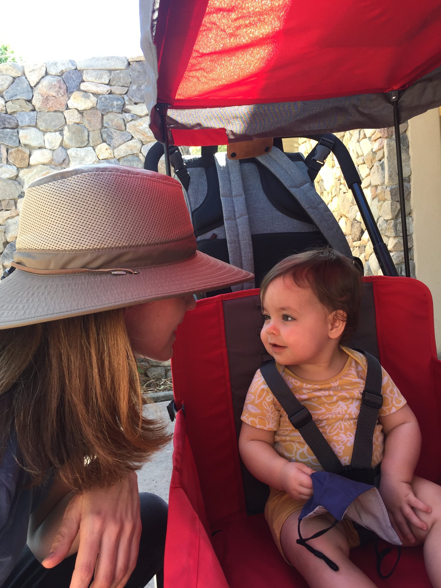 Nora and I in deep conversation. She gets me.