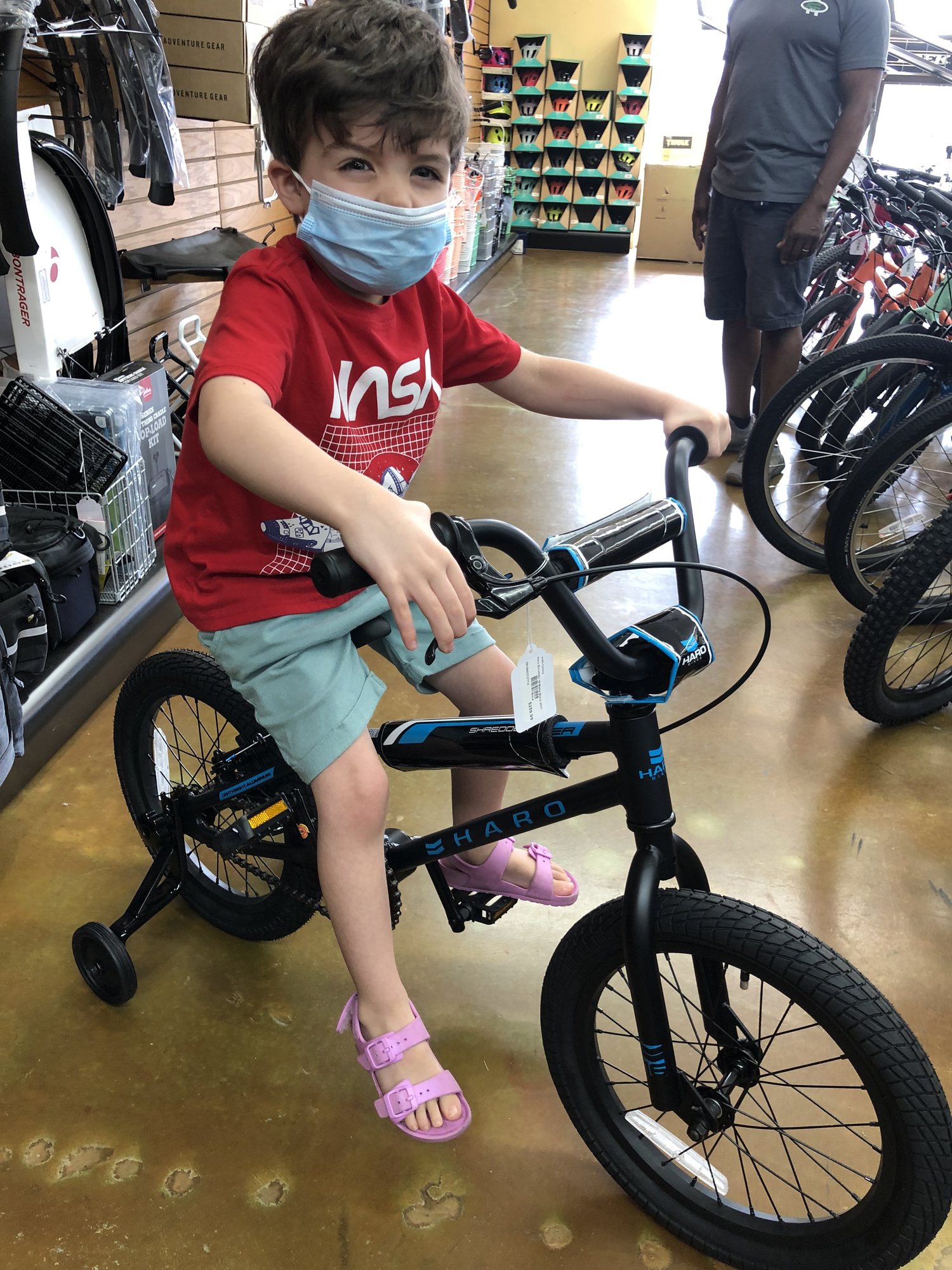 Ben tries out a bike!