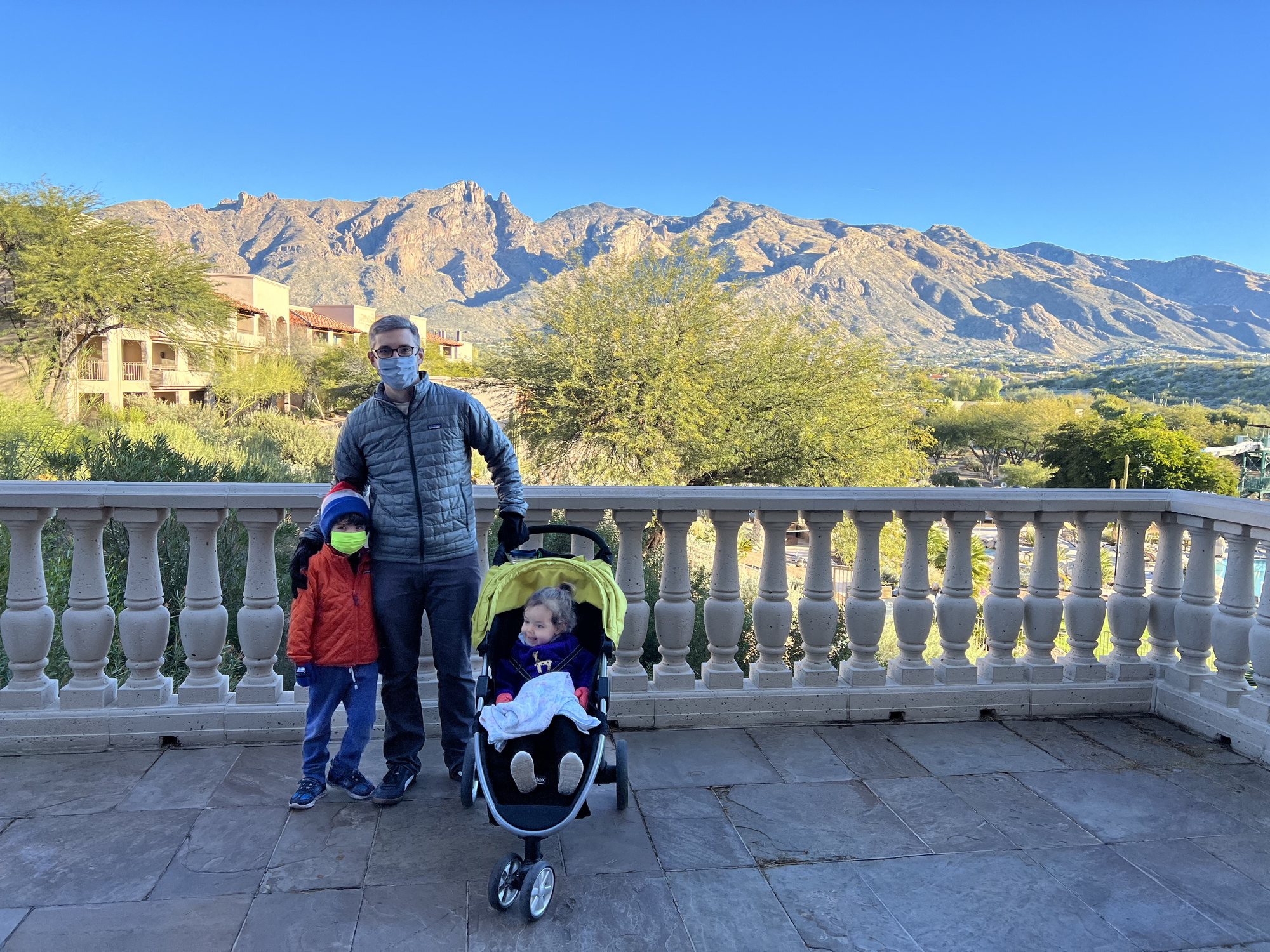Our hotel in Tucson. It was sooooo cold (for Phoenicians, anyway).
