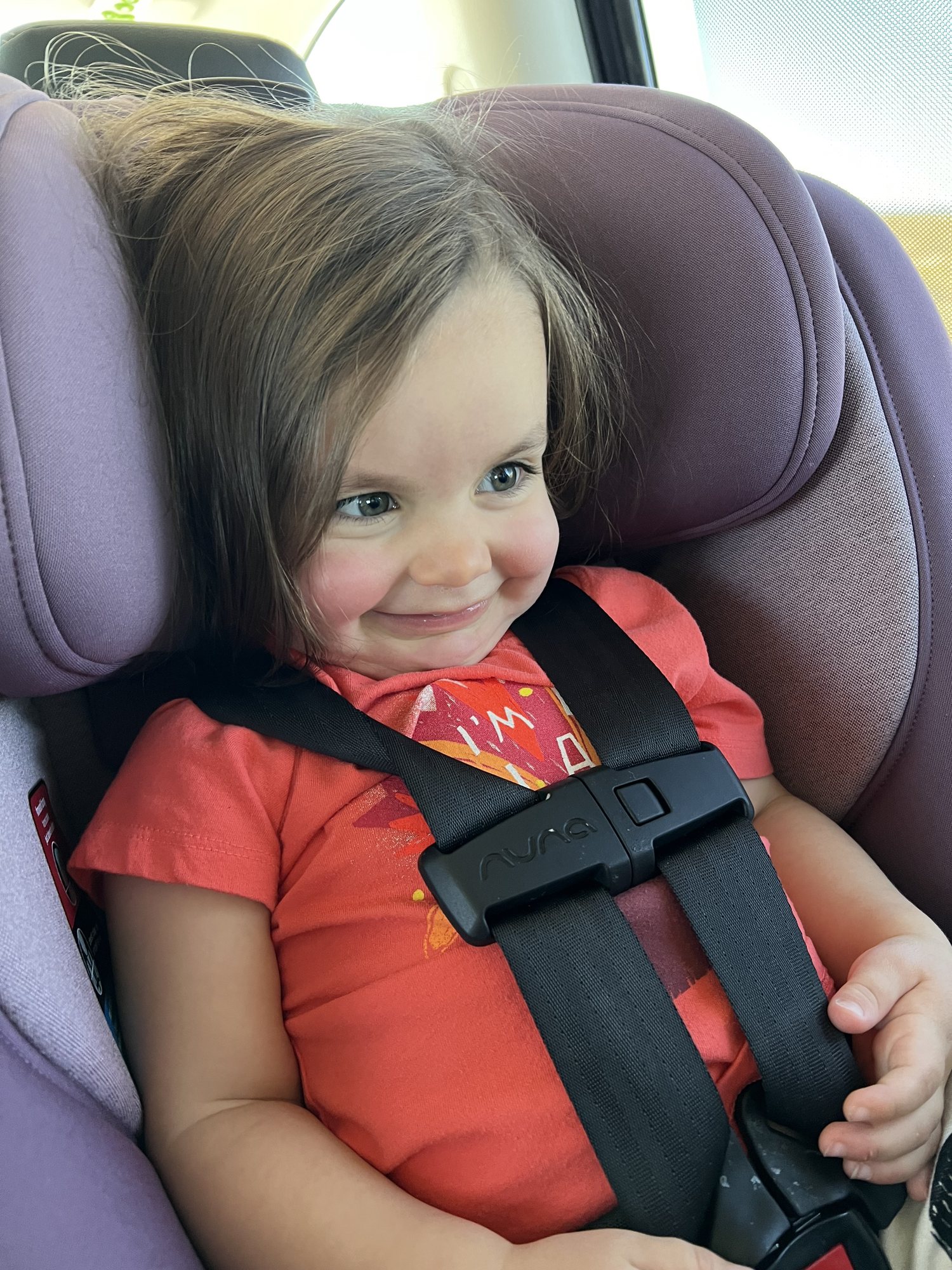 On our way to San Diego. Somehow road trips elicit this face. LOL.
