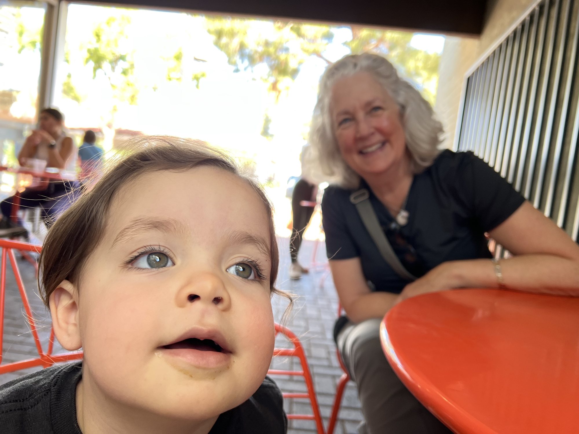 Gettin' coffee with Grandma!