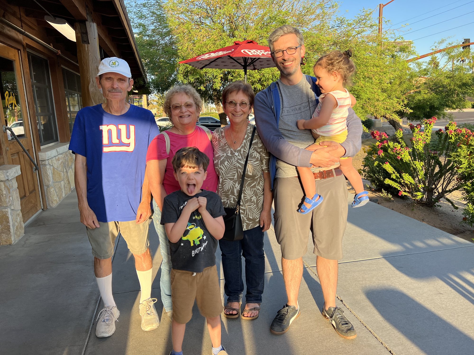 Birthday dinner before Debbie and Joe head back to Tucson.