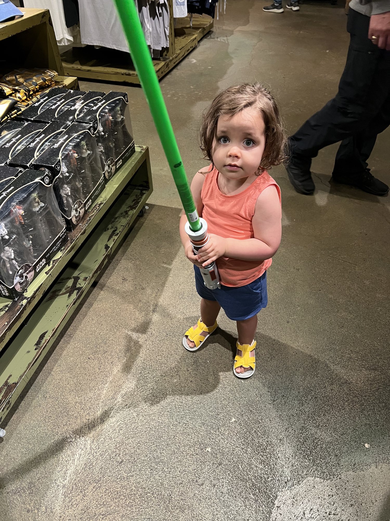 Looks like we might be raising a Jedi knight!