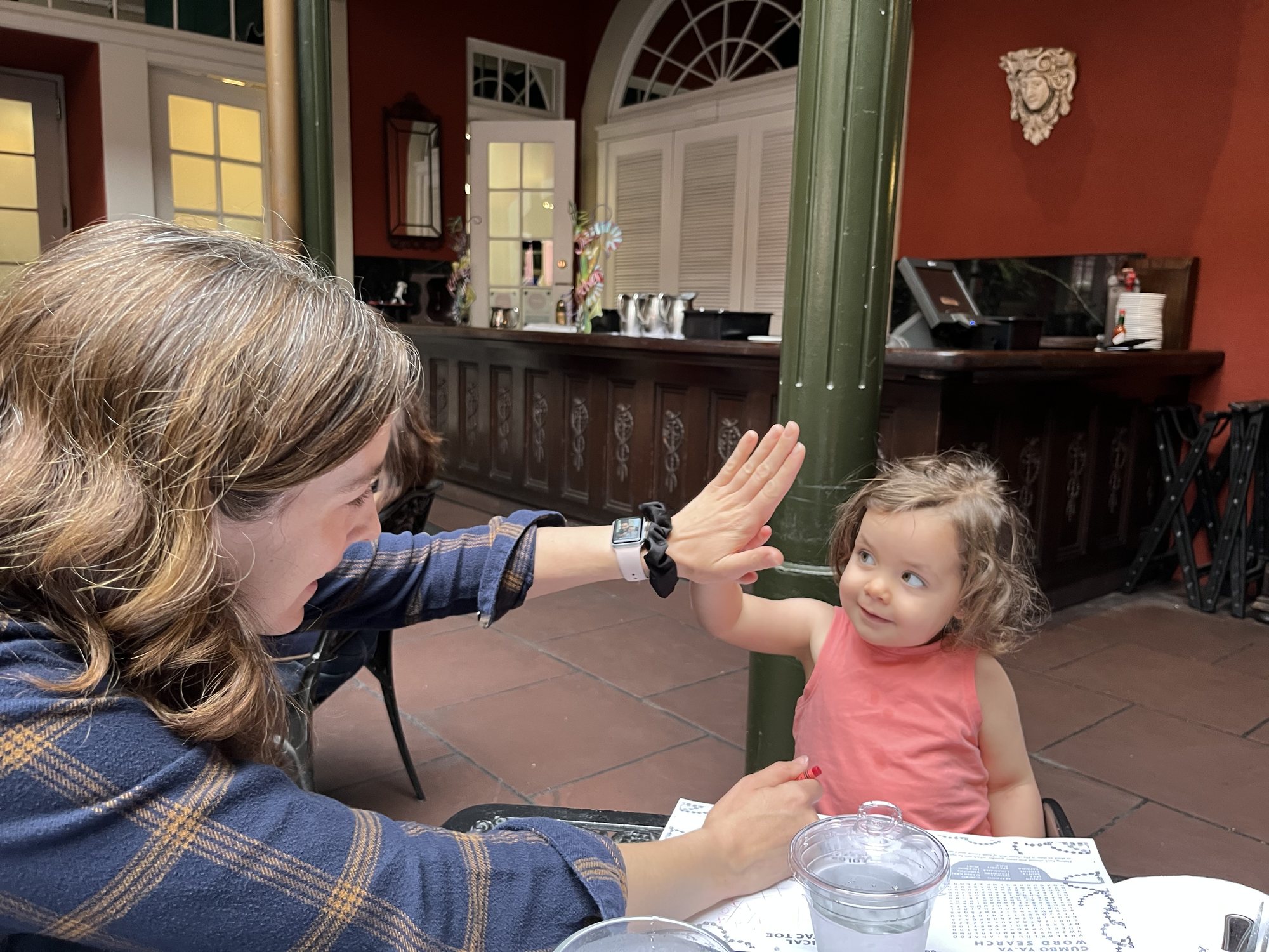 We made it to Disney! High fives all around!!!