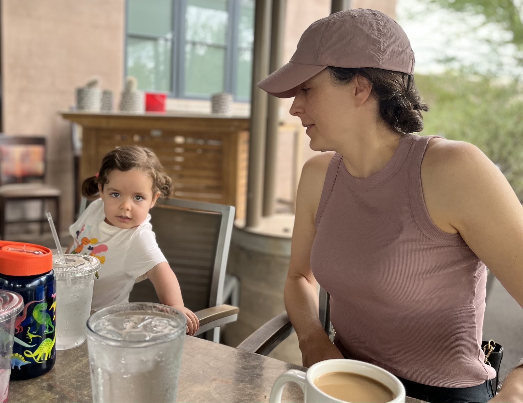 Nora's "Most Interesting Baby in the World" pose.