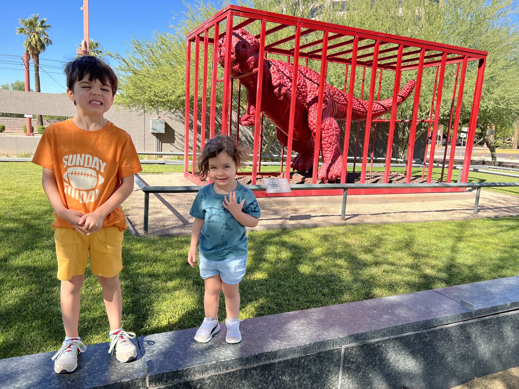Visit to the Phoenix Art Museum with mom. We only caused minor chaos when Nora fell off a stool and hit her head on the floor (she's fine). No artwork was harmed :)