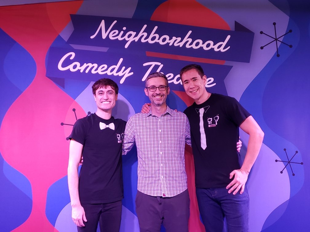 Craig's comedy debut at the local theater (he actually mostly talked about his mission in a science-themed comedy performance, but he did perform a bit!).