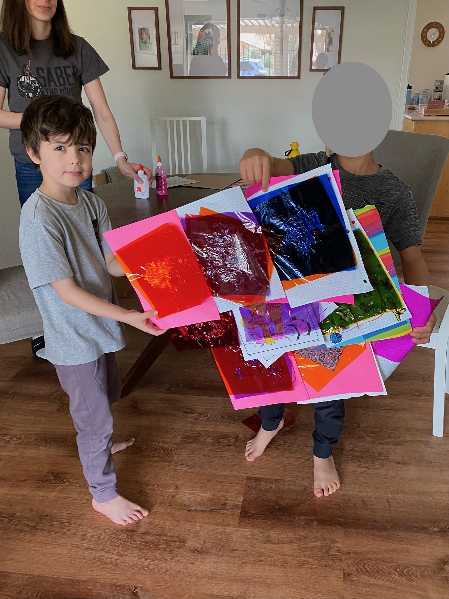 Ben and his bestie made this art piece!