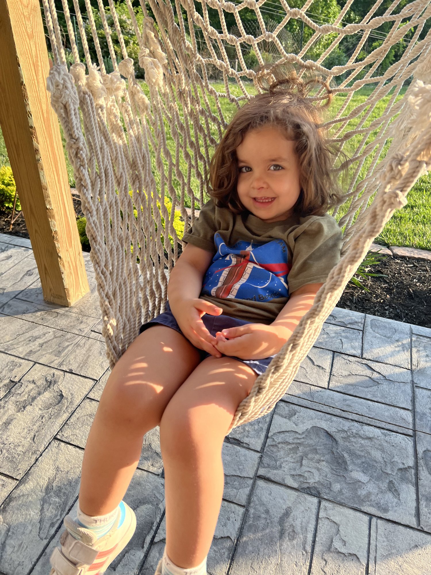 Nora's favorite chair at Grandma and Grandpa's house :)