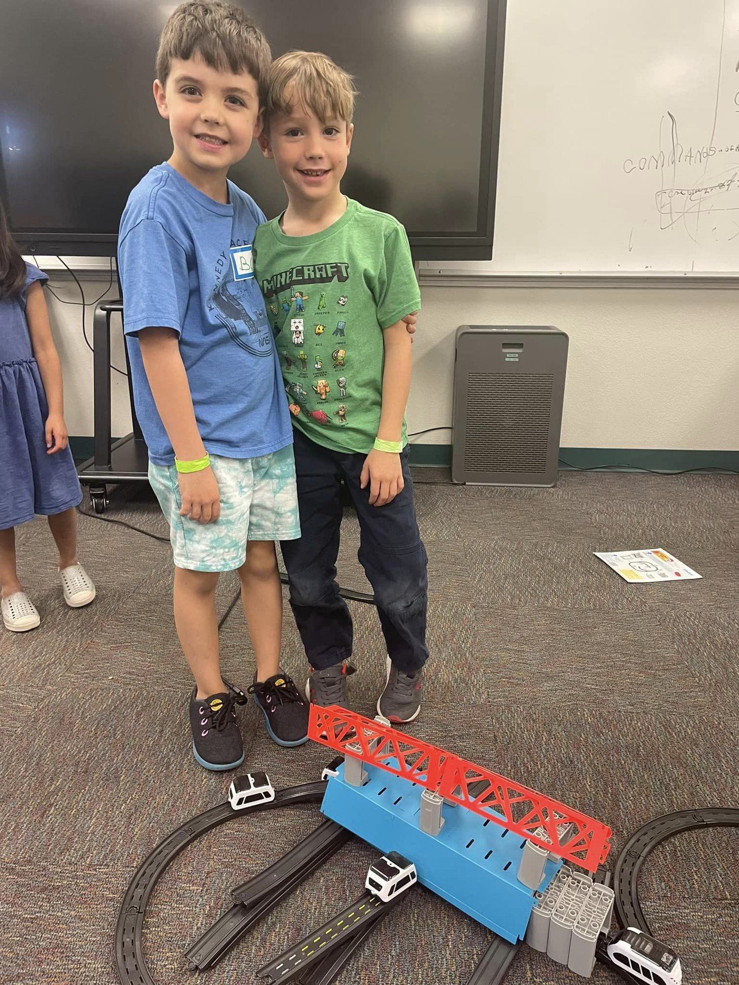 Ben at engineering camp! He says he wants to be an engineer when he's an adult :).