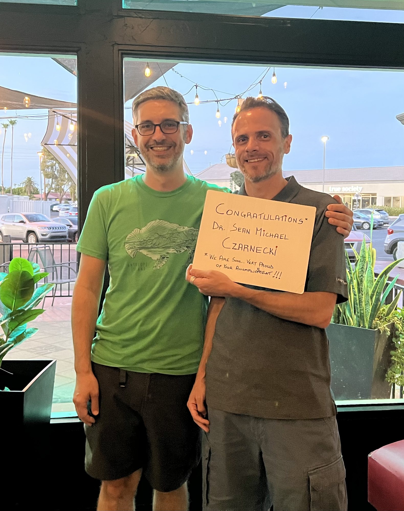 Craig's student, Sean, successfully defended his dissertation and is heading to Los Alamos National Lab!