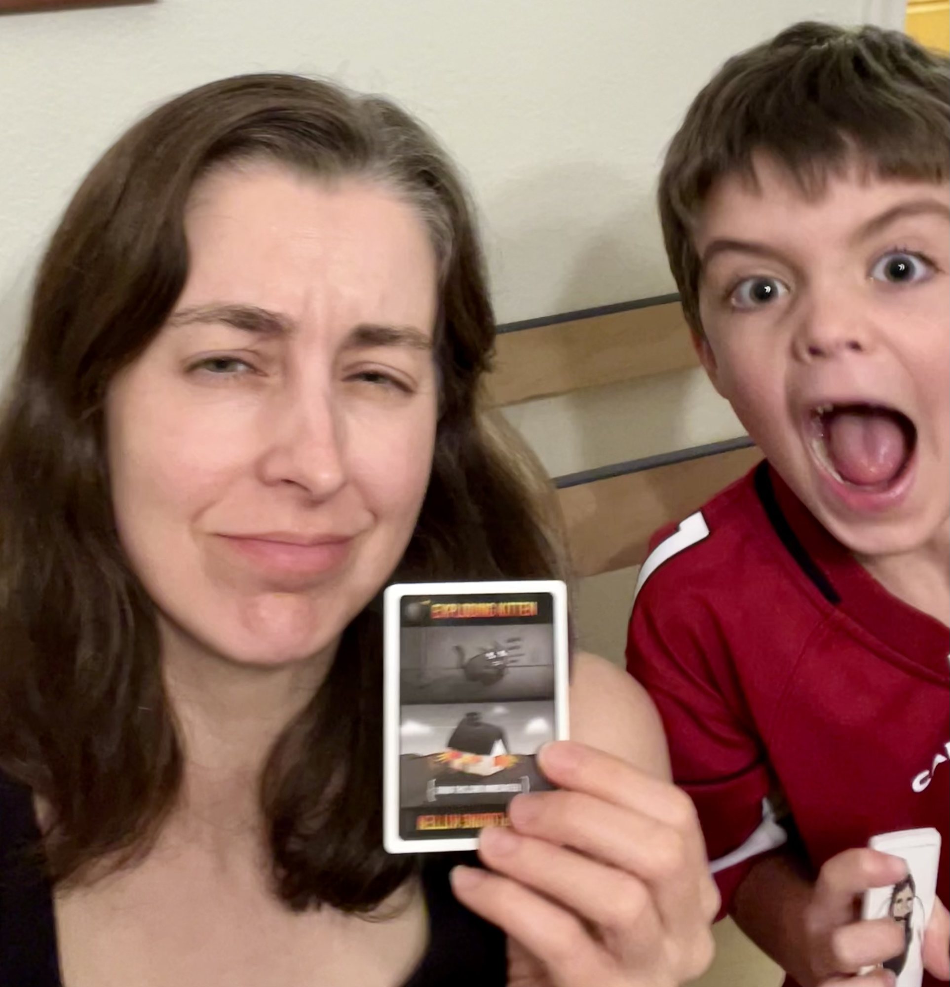 Ben defeats me at Exploding Kittens :(