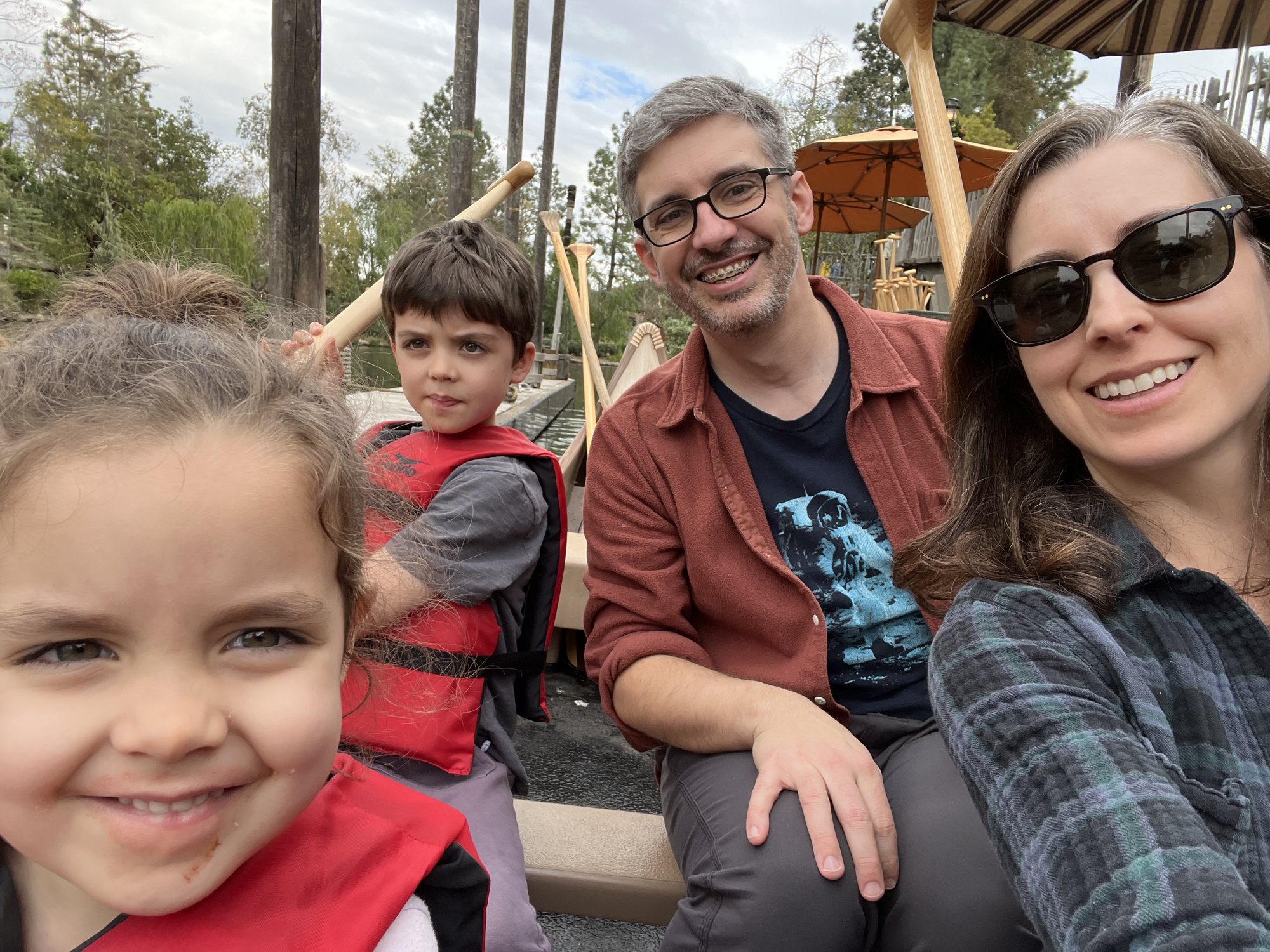 We tried the canoes for the first time!