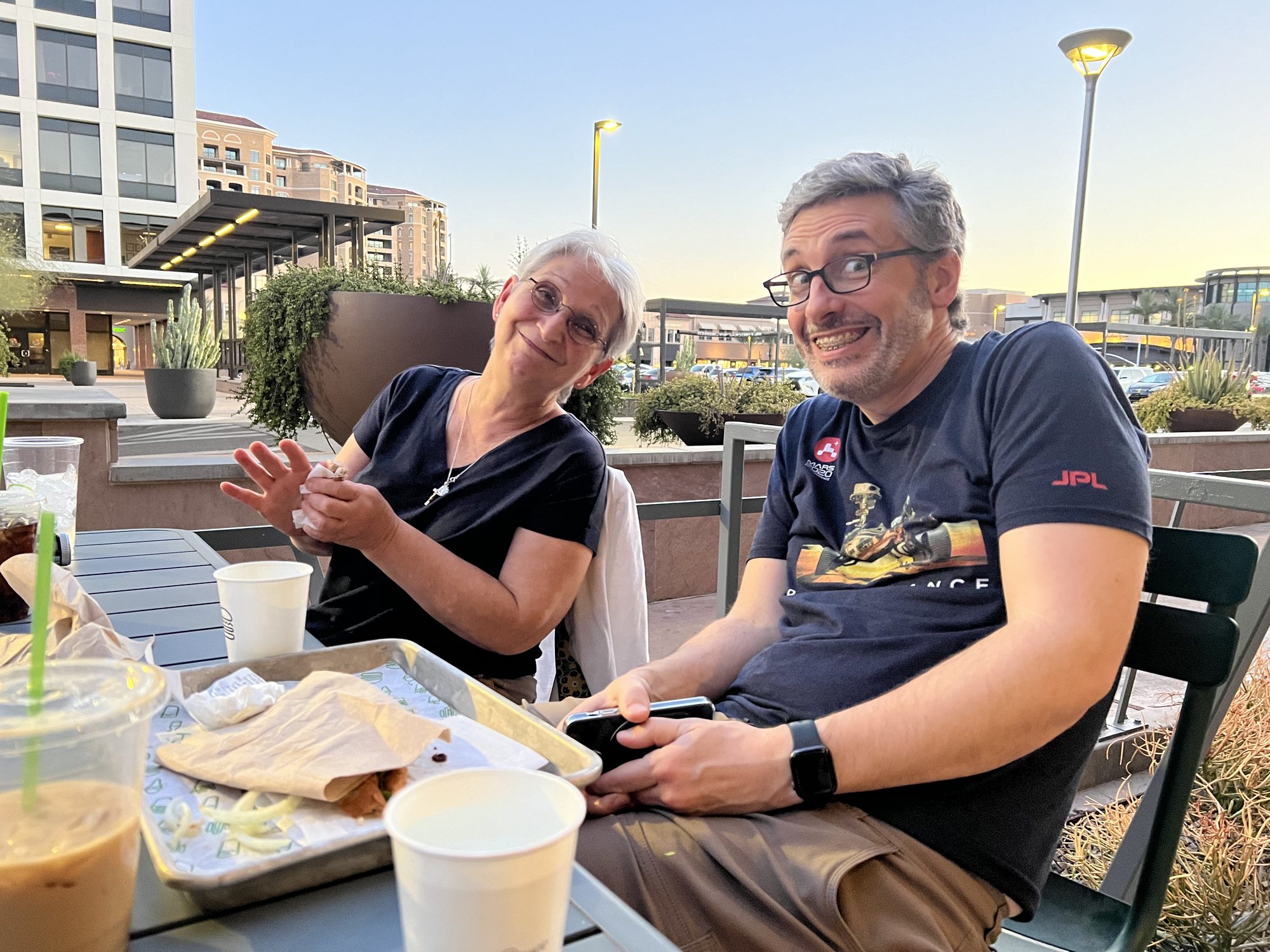 Birthday dinner at Shake Shack.