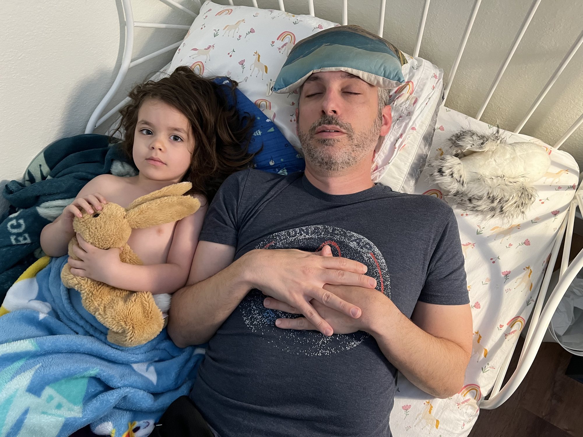Taking care of dad.
