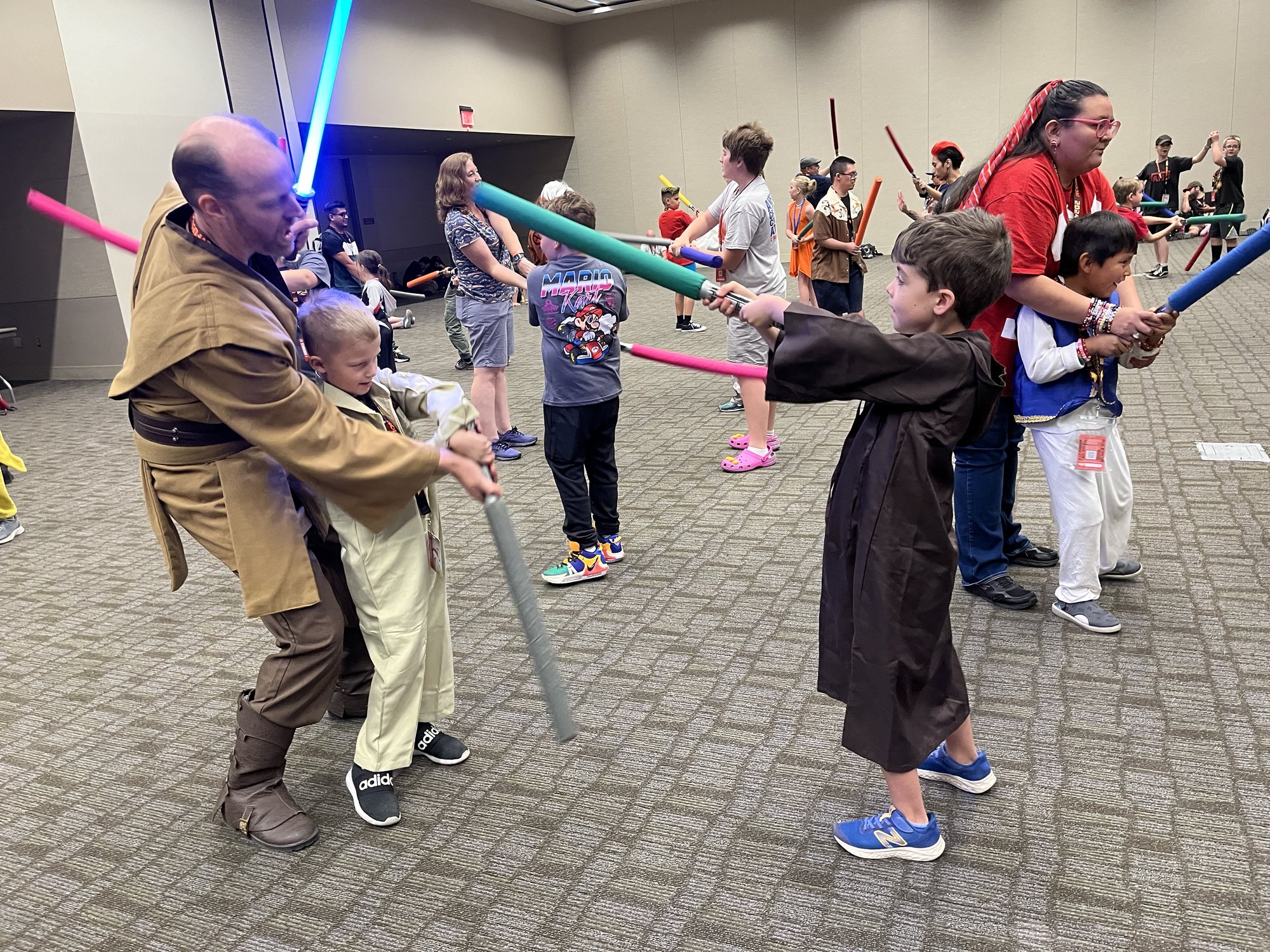 Action shot! Learning some sweet moves.