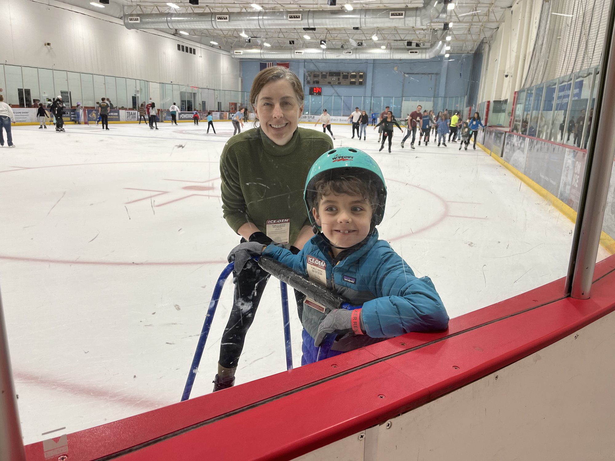 Ice skating with Ben.