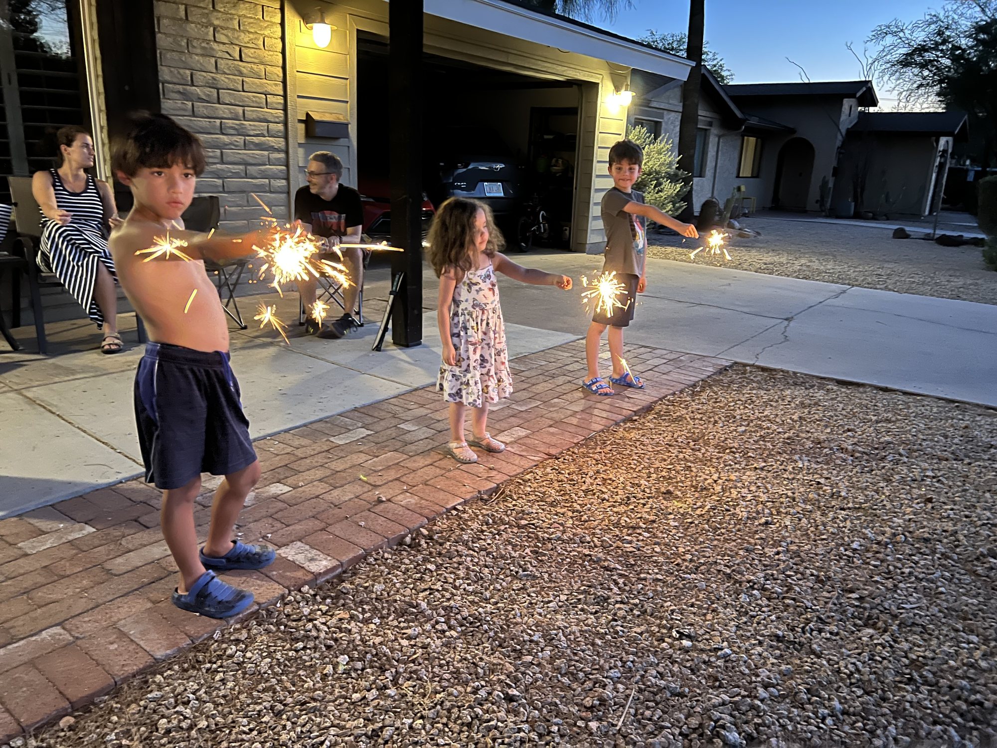Celebrating the 4th with friends.