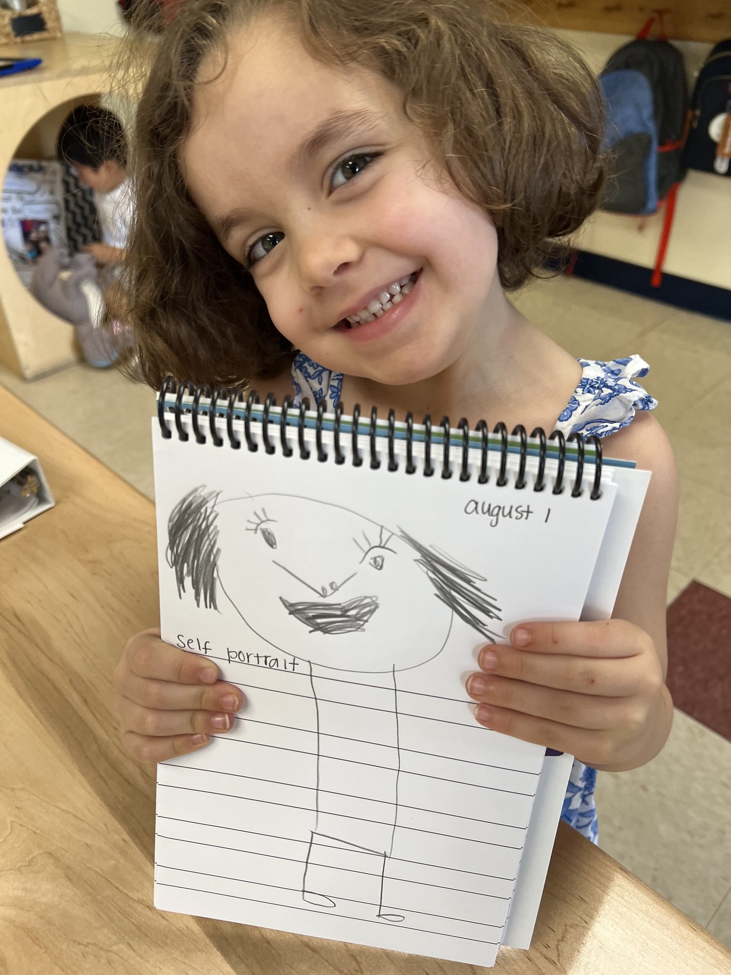 Nora's self portrait.