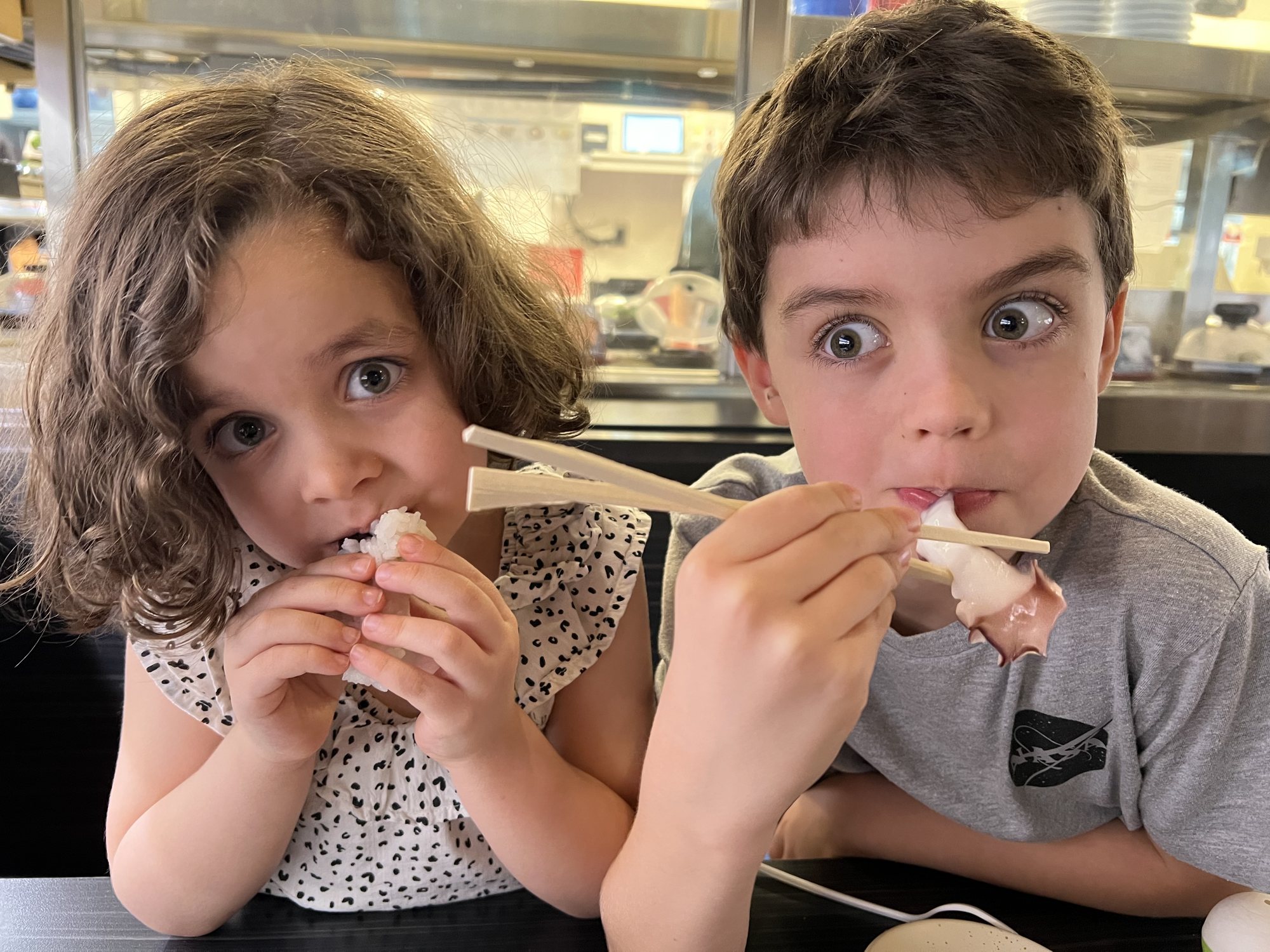 Trying octopus for the first time.