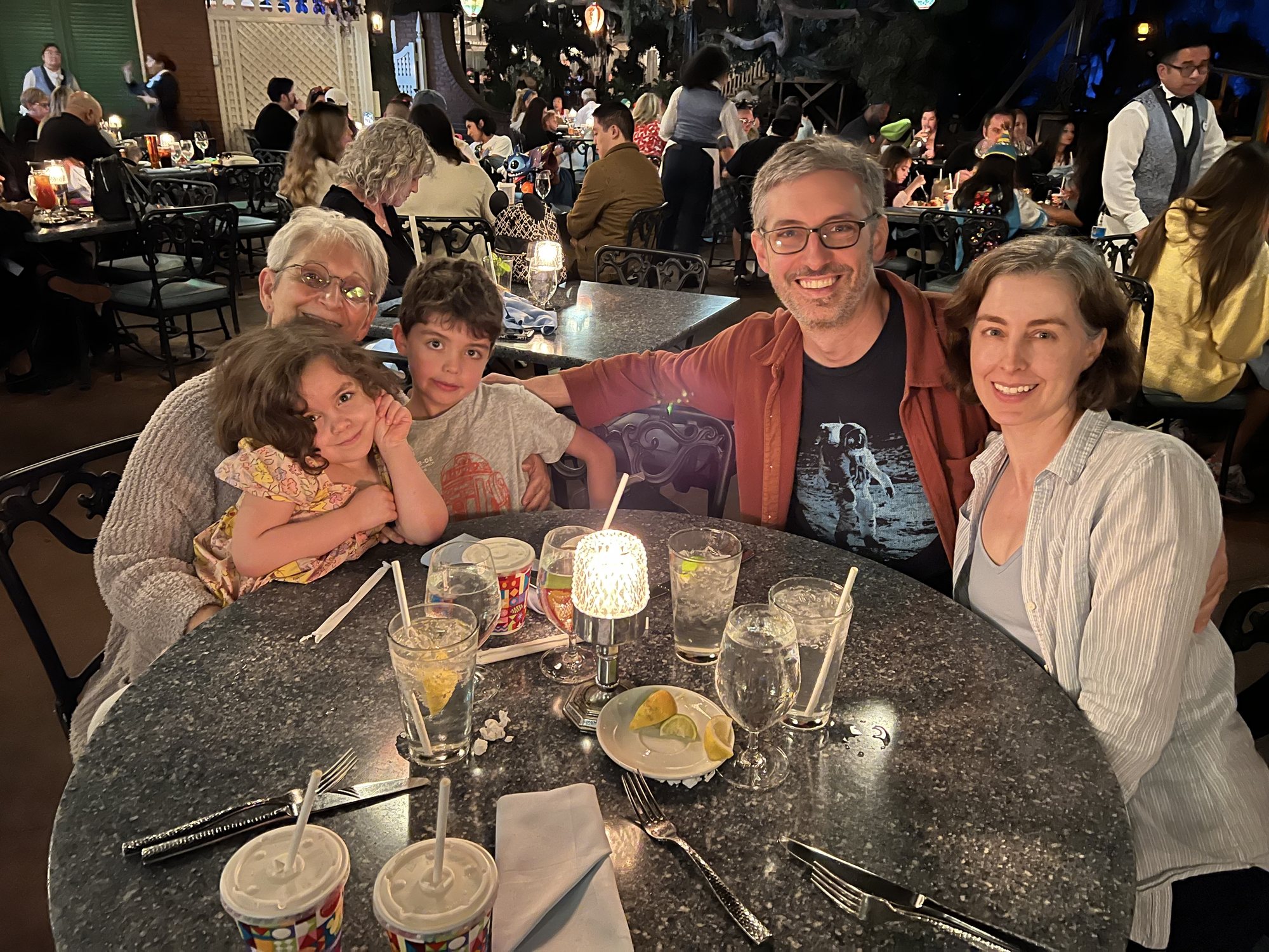 Dinner at Blue Bayou. YUM....